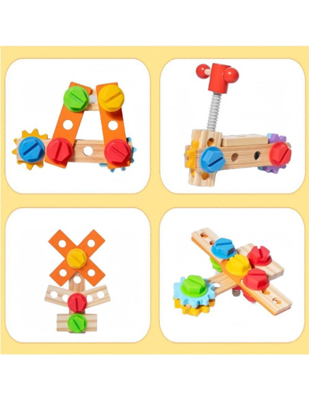 Juego de Herramientas de Madera Montessori Yunhe 23.5x13cm