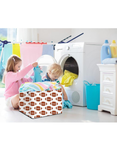 Cesta de Almacenamiento NTAOHAMPER Fútbol Americano 37.8x25.9x24.9 cm