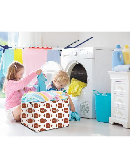 Cesta de Almacenamiento NTAOHAMPER Fútbol Americano 37.8x25.9x24.9 cm