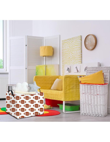 Cesta de Almacenamiento NTAOHAMPER Fútbol Americano 37.8x25.9x24.9 cm