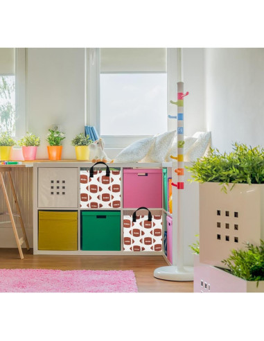 Cesta de Almacenamiento NTAOHAMPER Fútbol Americano 37.8x25.9x24.9 cm