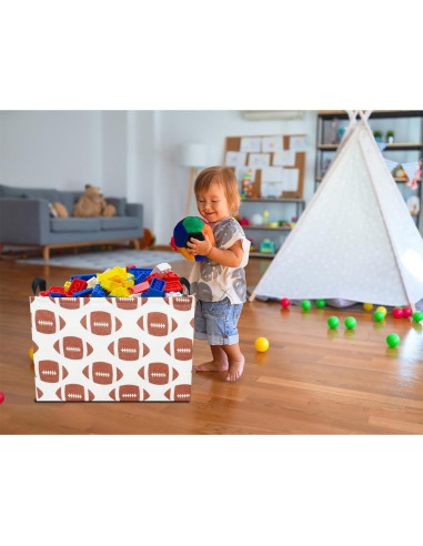 Cesta de Almacenamiento NTAOHAMPER Fútbol Americano 37.8x25.9x24.9 cm