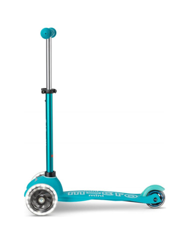 Scooter Infantil Micro Mini Deluxe LED 3 Ruedas Aqua