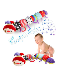 Juguete de Peluche Musical Rojo Payaso para Bebés 0-12 Meses