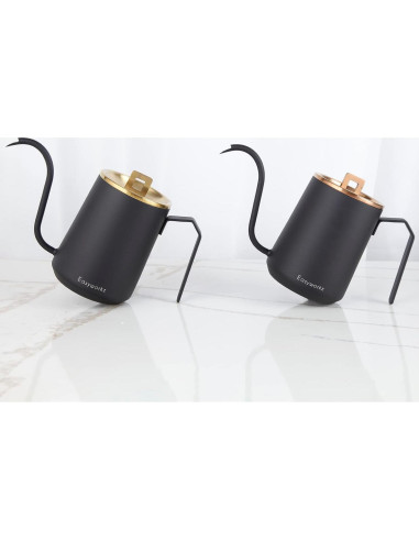 Tetera de Goteo Easyworkz 600 ml Acero Inoxidable Negro