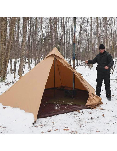 Tienda Caliente KingCamp 2 Personas Impermeable 1.58m