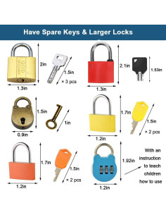 Juego Educativo Montessori Inslat de Llave y Cerradura 6 Piezas 2