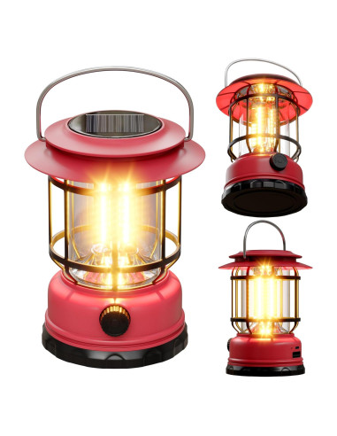 Linterna Solar LED KUNDGLA 1500LM 2600mAh 3Pack Rosa