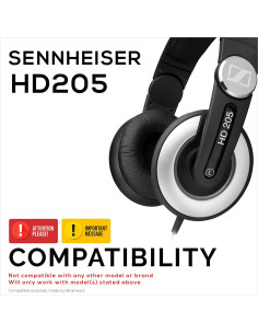 Almohadillas de Reemplazo Brainwavz para Auriculares Sennheiser HD205 2