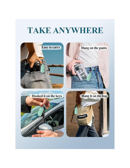 Funda de silicona WUNIAK para auriculares Sony WF-C700N verde menta