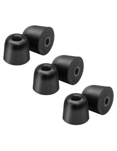 Puntas de Espuma Memoria Klowcok para Auriculares Shure SE215 SE425 SE535 - 3 Pares Medianos