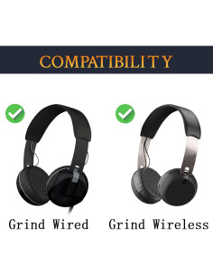 Almohadillas de Reemplazo SOULWIT para Auriculares Skullcandy Grind - Naranja 2