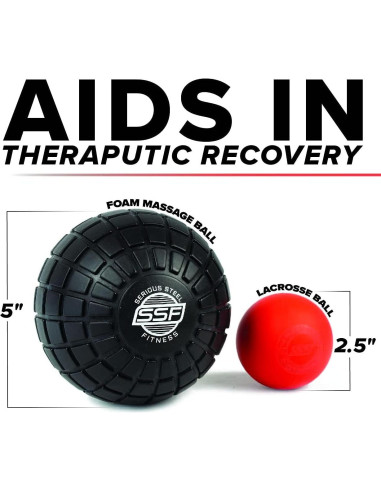 Bola de Masaje Serious Steel Fitness 12.7 cm - Alivio Muscular