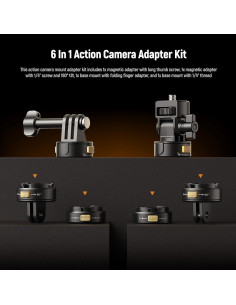 Kit de Montaje para Cámara de Acción NEEWER GP-23 6 en 1 2
