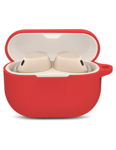 Funda de Silicona Suave WUWOCJ para Jabra Elite 10/8 Active Rojo