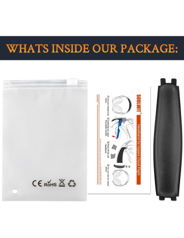 Funda de diadema SOULWIT para HyperX Cloud Flight - Negro