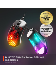 Ratón Gaming SteelSeries Aerox 3 RGB - Ultra Ligero 59g 2