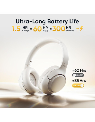 Auriculares QCY H3 ANC Bluetooth 5.4 con 60H de Batería