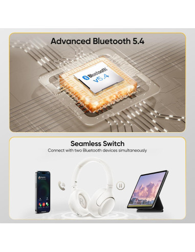 Auriculares QCY H3 ANC Bluetooth 5.4 con 60H de Batería