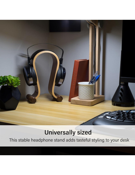 Soporte de Auriculares de Madera Deco Gear UNIWOODHS02