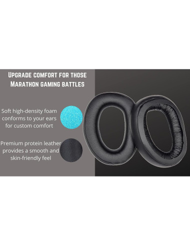 Almohadillas de Repuesto Sennheiser GSP 370/350/300 - Cuero Premium