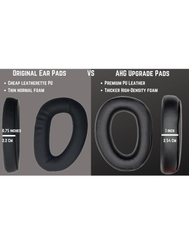 Almohadillas de Repuesto Sennheiser GSP 370/350/300 - Cuero Premium