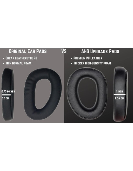 Almohadillas de Repuesto Sennheiser GSP 370/350/300 - Cuero Premium