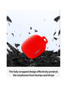 Estuche de Silicona Rojo para Auriculares QCY MeloBuds N50 2