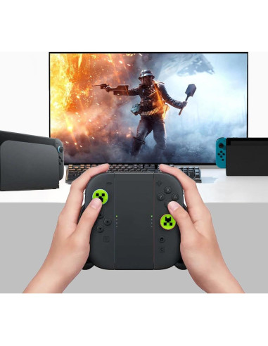 Tapas de agarre para pulgar Sunmike para Nintendo Switch 2 Verde