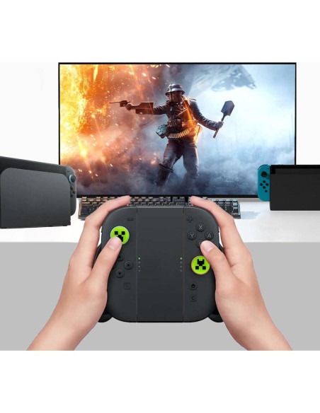 Tapas de agarre para pulgar Sunmike para Nintendo Switch 2 Verde Tapas de agarre para pulgar Sunmike para Nintendo Switch 2 Verde