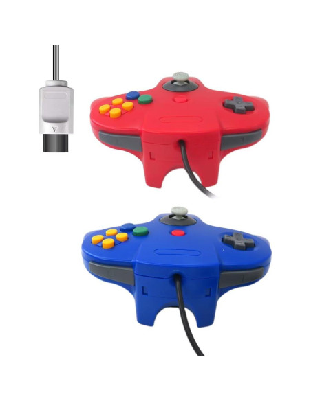 Controlador Clásico con Cable para Nintendo 64 - 2 Paquetes