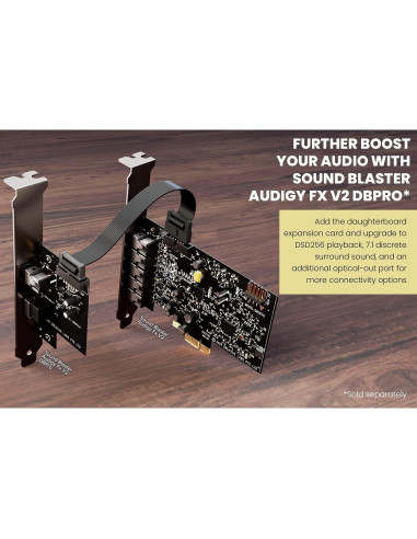 Tarjeta de Sonido Creative Blaster Audigy FX V2 PCI-E