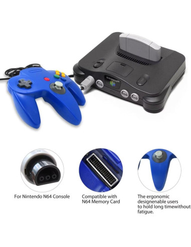 Controlador Clásico con Cable para Nintendo 64 - 2 Paquetes