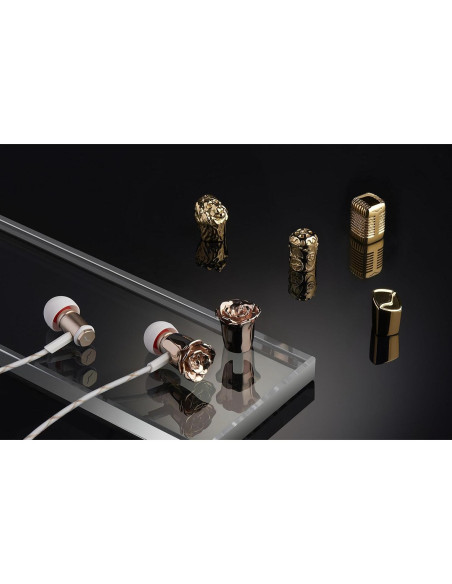 Auriculares in-ear V-MODA Forza Metallo Oro Rosa con micrófono