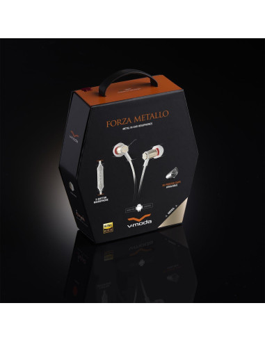 Auriculares in-ear V-MODA Forza Metallo Oro Rosa con micrófono