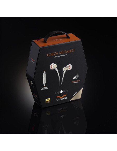 Auriculares in-ear V-MODA Forza Metallo Oro Rosa con micrófono