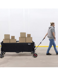 Carro Plegable Portal 51.2" con Frenos y Red de Carga 2