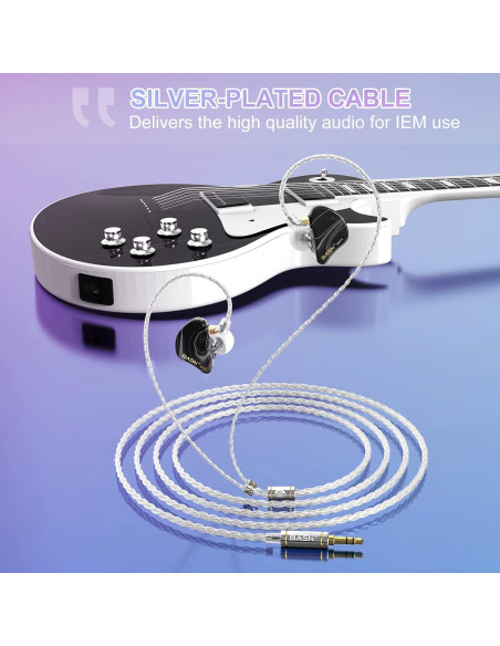 Auriculares In Ear BASN MMCX con 3 Controladores y 2 Cables