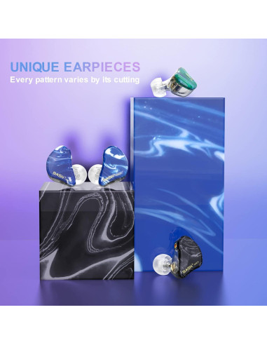 Auriculares In Ear BASN MMCX con 3 Controladores y 2 Cables