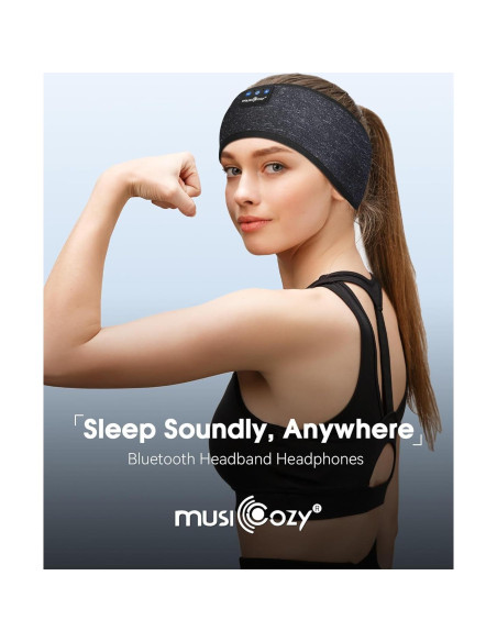 Auriculares para Dormir Bluetooth MUSICOZY con Máscara 3D