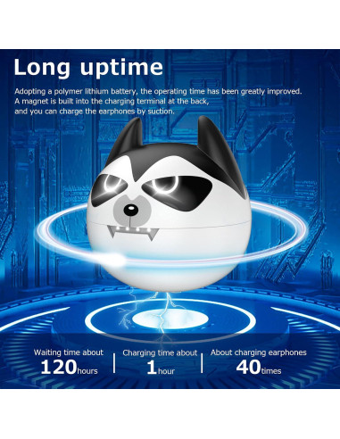 Auriculares Inalámbricos Husky para Niños - Bluetooth 5.0, 30h Batería, IPX5