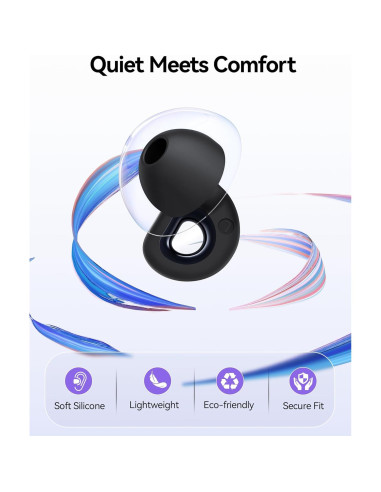 Tapones para Oídos BIGOOD G6 Silicona Suave 50dB Reutilizables