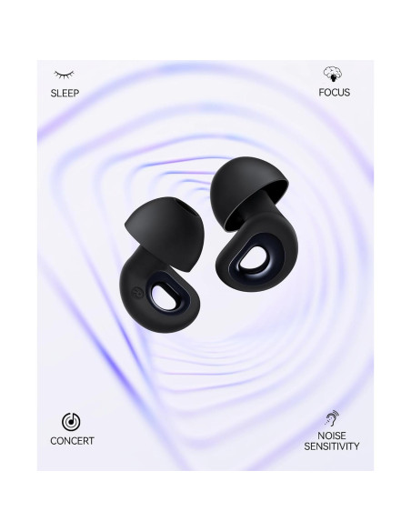 Tapones para Oídos BIGOOD G6 Silicona Suave 50dB Reutilizables