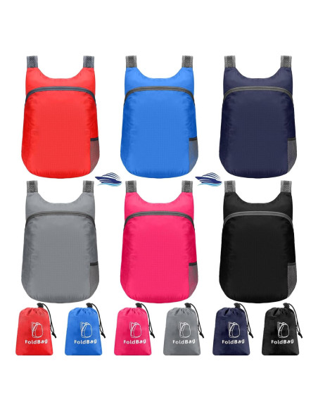 6 Mochilas Plegables 20L Bulyoou Impermeables para Viaje