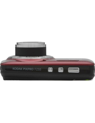 Cámara Digital Kodak PIXPRO FZ55 Zoom 16MP Rojo + 32GB