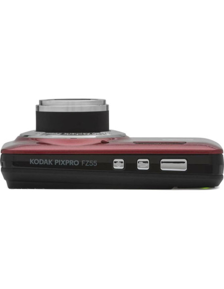 Cámara Digital Kodak PIXPRO FZ55 Zoom 16MP Rojo + 32GB