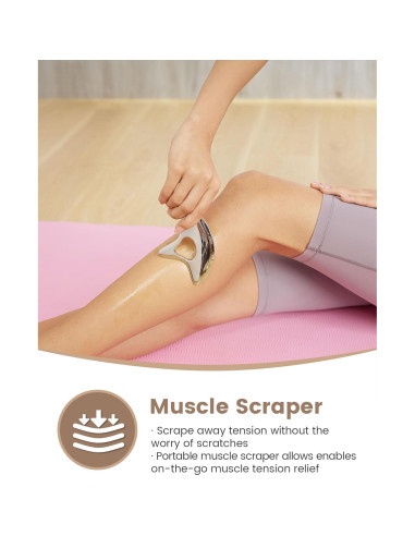 Gua Sha de Acero Inoxidable Lifechill para Masaje y Drenaje Linfático