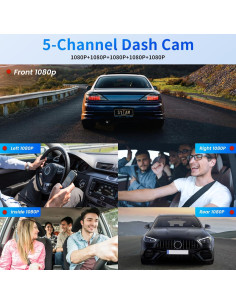 Cámara de tablero 5 canales OiLiehu FHD 1080P WiFi visión nocturna 2