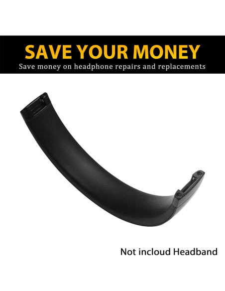 Kit de Reemplazo de Bisagra Adhiper para Auriculares Beats Studio Pro - Metal Negro Kit de Reemplazo de Bisagra Adhiper para Auriculares Beats Studio Pro - Metal Negro