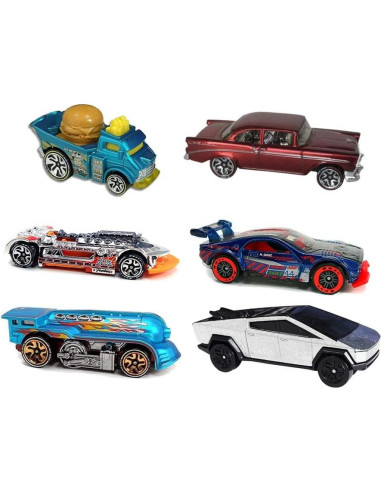Conjunto de 6 Vehículos Diecast Hot Wheels HDH85-979B